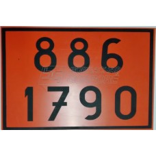 Placa Número ONU 886 1790